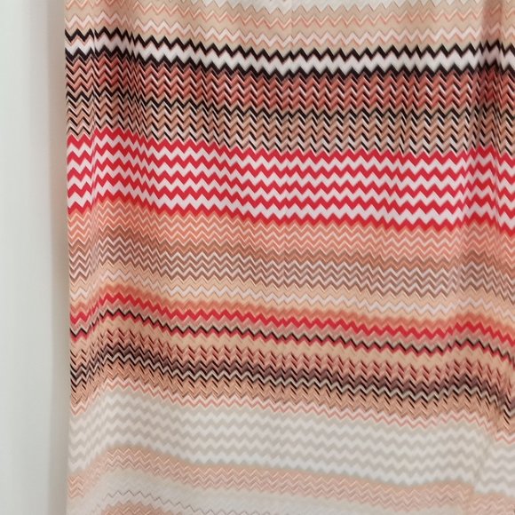 Bobbie Brooks Long Maxi Skirt Plus Size 1X Stretch Bohemian Striped Multicolor - Picture 4 of 11